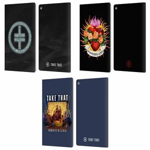 OFFICIAL TAKE THAT WONDERLAND LEATHER BOOK WALLET CASE FOR AMAZON FIRE - Picture 1 of 9