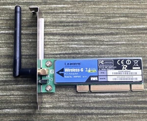 Linksys PCI adapter WMP54GS Wireless-G 2.4Ghz With Antenna  - Zdjęcie 1 z 3