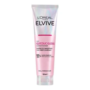 L'Oreal Paris Elvive Glycolic Gloss Conditioner Dull Poros Hair Smoothes 150ml - Picture 1 of 2