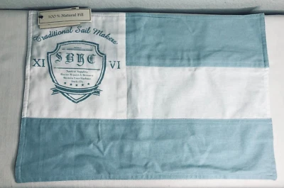 Vintage House 12X18 Throw Pillow " Sail Makers " Blue/Aqua NWT - Image 1 of 3