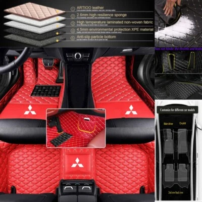 Alfombrillas impermeables personalizadas para Mitsubishi Outlander 2002-2024 Foto 1 de 4
