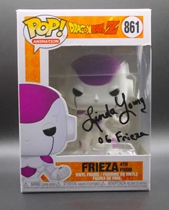 Frieza 4th Form Funko Pop Dragon Ball Z #861- Linda Young Signed Exclusive - Picture 1 of 7