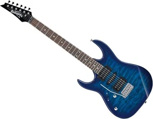 Ibanez 6-String Solid-Body Electric Guitar, Left Handed, Transparent Blue Burst - Picture 1 of 7