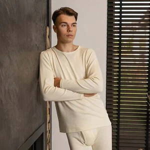 Men's 250 Thermal Long Sleeve Crew Natural - Picture 1 of 11