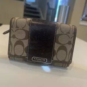 Coach Geldbörse Soho Signature Canvas hellbraun tolle Form - Bild 1 von 16