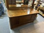 Antique Oak Sideboard Buffet  With Mirror N Canton OH Pick Up