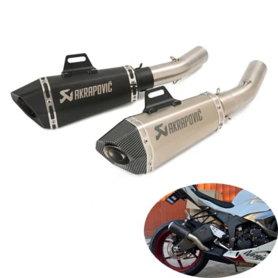 Para Kawasaki Ninja ZX6R ZX636 2009-2025 Sistema de escape 51 mm Silenciador Tubo Deslizable Foto 1 de 4