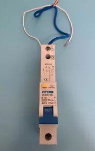 CTI 10 AMP TYPE B 6kA 30mA RCBO ZCBO10 - Picture 1 of 5
