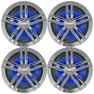 4 высокопроизводительные водостойкие угольные колонки Enrock Marine 180 Вт 6,5 дюйма - Изображение 1 из 2