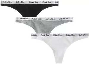 Calvin Klein Women's Carousel Thong Panty 3 Pack - QD3587 - Picture 1 of 12