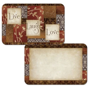 Live Laugh Love Gewürz des Lebens Theke Kunst Tischsets Vinyl (4er Set) - Bild 1 von 1