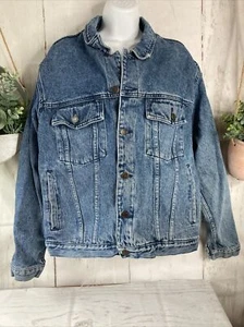 Vtg Cabela’s Outdoor Gear Men’s Denim Jean Jacket Size Medium Rugged Shirt - Picture 1 of 12