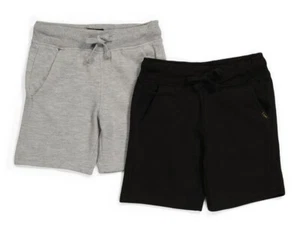 NWT Boy's LEE 2-Pack Fleece Shorts Size 7 Black and Gray MSRP $48.00 - Picture 1 of 9