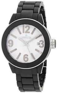 Invicta 1164 Ceramics White Dial Black Ceramic Bracelet Women's Watch - Picture 1 of 1