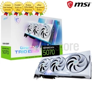 MSI GeForce RTX 5070 GAMING TRIO OC WHITE D7 12GB Gaming Graphics Card - Picture 1 of 5