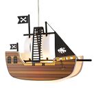 Litecraft Glow Pirate Ship Ceiling Pendant Children's Lighting - Brown, Black   