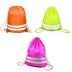 CENTRIX YELLOW ORANGE HI VISABILTY GYMSACK RUCKSACK BAG