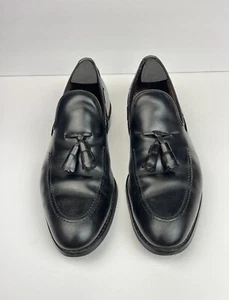 Allen Edmonds Mens Newport Tassel Kiltie Black Loafers Dress Shoes Size 10 - Picture 1 of 10
