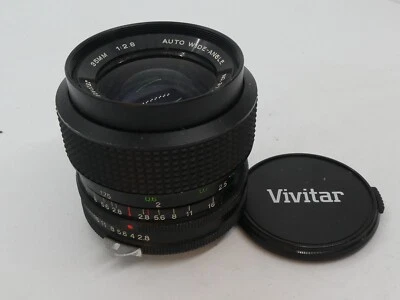 Vivitar 35mm  F/2.8 Lens nikon f  lens optics clear + cap+filter - Image 1 of 4