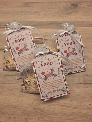 1x Organza Bag Sparkly Magical Reindeer Food Santa Dust Christmas Eve Box Kids