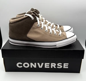 Converse Chuck Taylor Shoes Mens 11.5 All Star High Street Mid Brown White - Picture 1 of 10