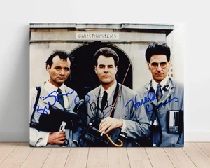 Movie Autograph Print Unframed - Ghostbusters Cast - We're Ready to Believe You - Picture 1 of 4