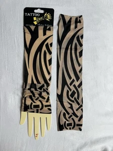 Tribal Cooling Arm Tattoo Sleeves Cover UV Schutz Brandneu Halloween Lustig - Bild 1 von 1