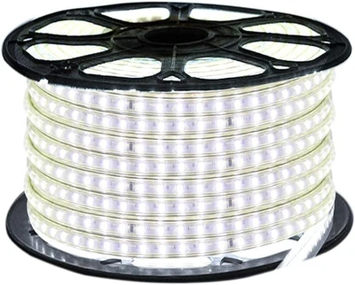 Bianco Strisce LED Con Interruttore E Alimentatore 220V, 3014 120Led/M, IP65 Imp - Immagine 1 di 4
