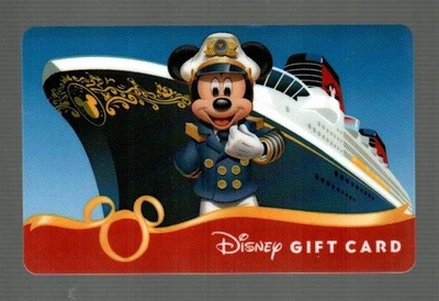 DISNEY Captain Mickey Mouse, Cruise Ship, Personalized Gift Card ( $0 ) RARE - Image 1 of 2
