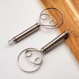 Household Stainless Steel Pasta Mixer Multifunctional Dough Beater Flour Whisk - Imagen 1 de 11