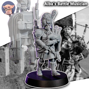 Funduk25 - Alba Battle Musician Bagpipe - Grimdark Crusade Alba Scottish Kingdom - Picture 1 of 2