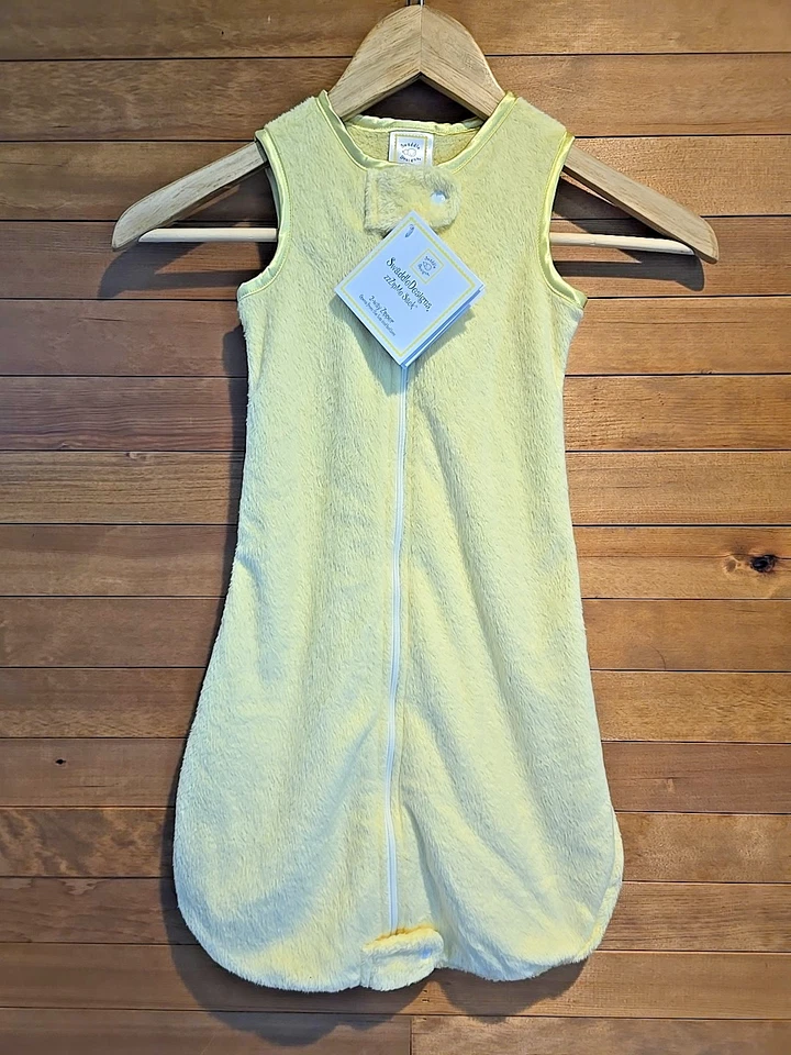 SwaddleDesigns Transitional Zzzip Me Swaddle Sack 3-6m Amarillo Doble Cremallera Nuevo Foto 1 de 4