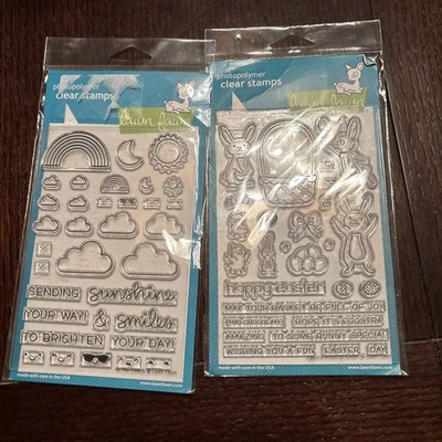 Lote de 2 estampillas de cervatillo de césped. Increíble Pascua Todas las Nubes y Pascua. Nuevo  Foto 1 de 4