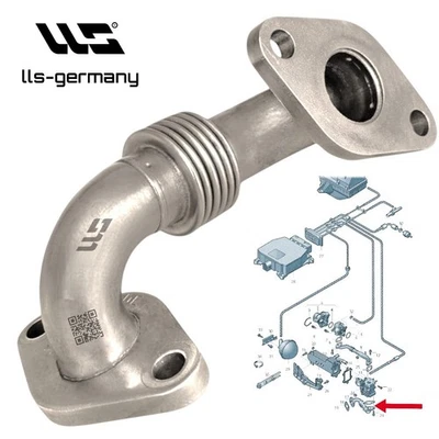 Piping EGR Valve for VW Touran Golf V Golf Plus Jetta 2.0 TDI 03G131521T - Image 1 of 3
