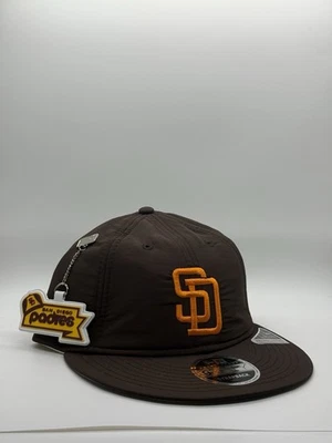 NEW ERA SAN DIEGO PADRES 9FIFTY SNAPBACK HAT RETRO CROWN PADDED NWT W/KEYCHAIN - Image 1 of 4