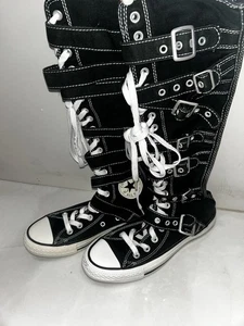 Converse Chuck Taylor All Star XX-Hi Knee-High Shoes Women's Size 7 Black - Picture 1 of 10