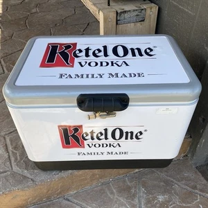 Ketel One Vodka Promo Coleman Stainless Steel Belted Cooler Ice Chest 6155 - Picture 1 of 18