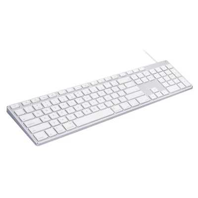 Aluminum USB Wired Keyboard with Numeric Keypad for Apple Mac iMac Macbook - Image 1 of 4