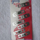 8 Goody Stay Put Slide Proof Hair Snap Clips Secure Hold Fit Silver Gray Contour