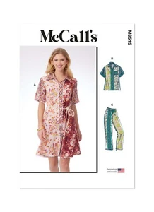 McCall's Easy SEWING PATTERN M8515 Misses' Dress, Top & Trousers 8-16 Or 18-26 - Picture 1 of 8