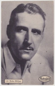 Tarjeta coleccionable grande John Miljan circa 1930 Mistinguett estrellas de cine #22 - Imagen 1 de 2