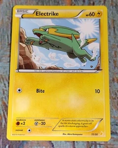 Electrike Basic Pokemon Karte 2016 Trainer Kit Pikachu Libre & Suicune 11/30 - Bild 1 von 4