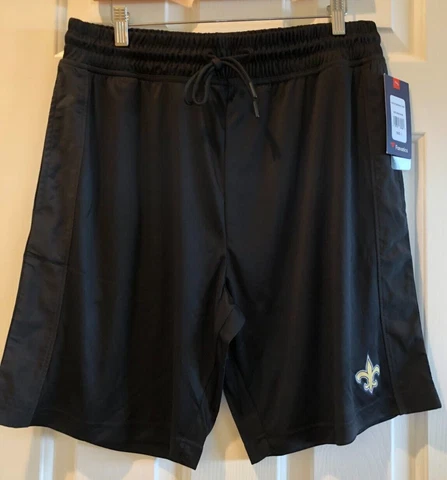 New Men's Fanatics Branded Saints NFL T2902 Break It Loose Shorts Size XL Black Cover