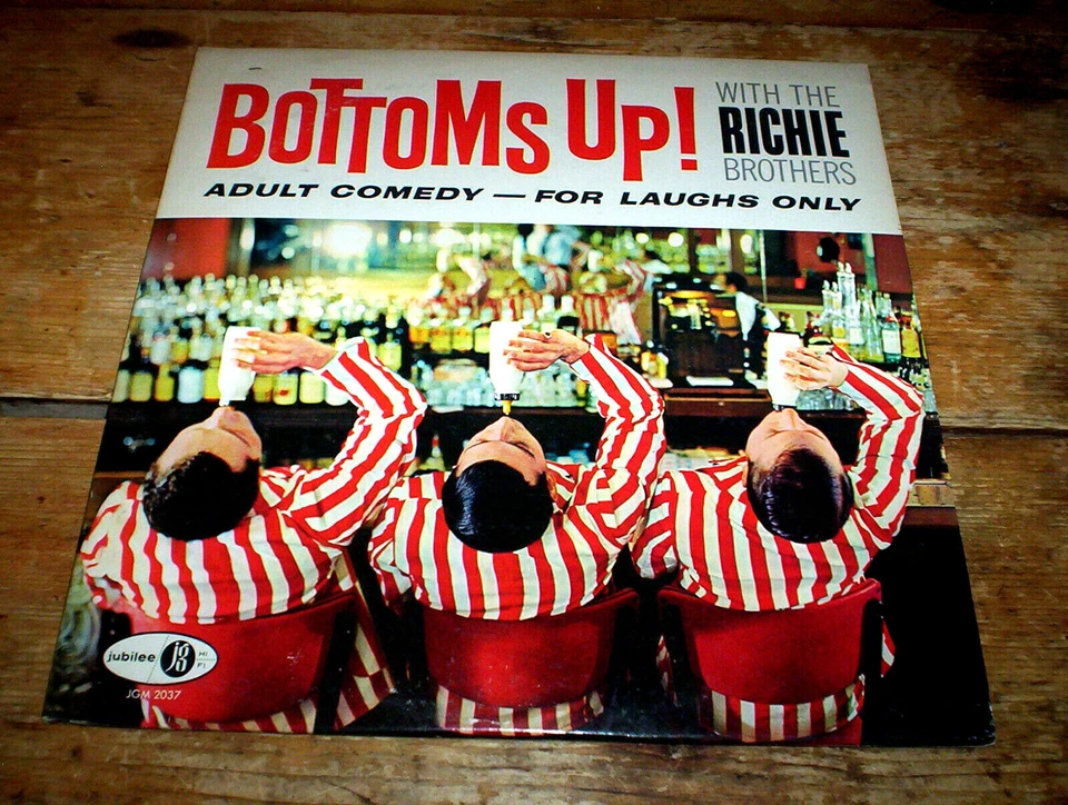 BOTTOMS UP! WITH THE RICHIE BROTHERS rare 1961 MONO ADULT COMEDY vinyl LP VG++  - Image 1 of 1