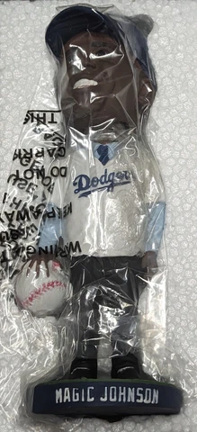MAGIC JOHNSON MLB Los Angeles Dodgers 2013 Bobblehead SGA Free Shipping Cover