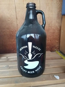 64 oz. Amber Growler Prestige Glassware  Hudson Valley Craft Beer Week Sept 2016 - Picture 1 of 3
