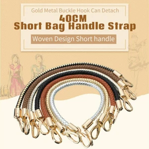 2X Bolso de Mano Correa de Cadena Repuesto Cartera Bolso de Hombro Hágalo Usted Mismo Mango Cuerda Trenzada - Imagen 1 de 17