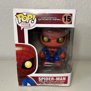 Funko Pop! Marvel The Amazing Spider-Man #15 Vinilo Bobble-Head CAJA DAÑADA - Imagen 1 de 14