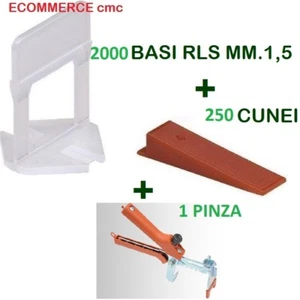 BASE RLS RAIMONDI LEVELLING SYSTEM BASETTA RLS 2000 Pezzi MM1,5+250 CUNEI+PINZA - Imagen 1 de 1