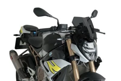 Pantalla deportiva Puig Dark Smoke nueva generación para BMW S1000 R 2021-2024 Foto 1 de 4